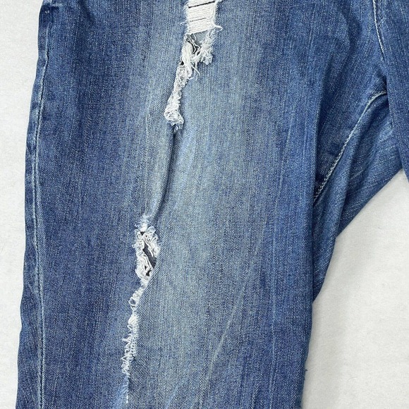 Ellos Women’s Plus Size‎ 18 Frayed Destructed Stretch Ankle Cropped Jeans - Picture 6 of 12